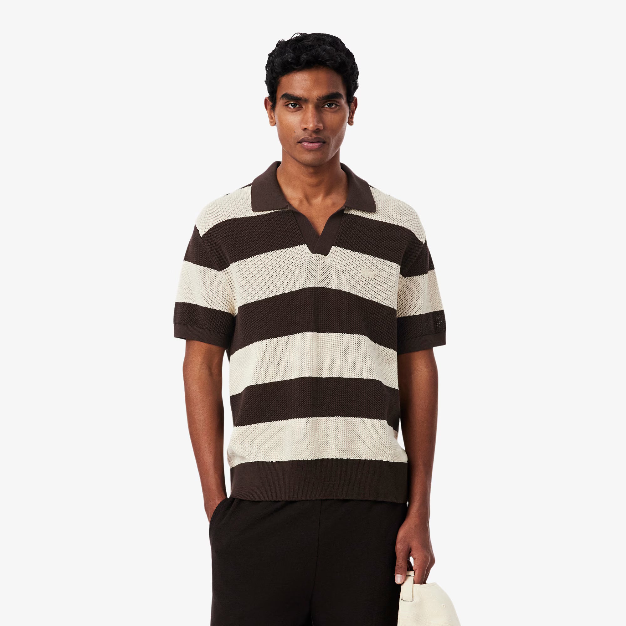 Maglione da golf con collo a polo a maniche corte AH2561 4I9 LACOSTE 