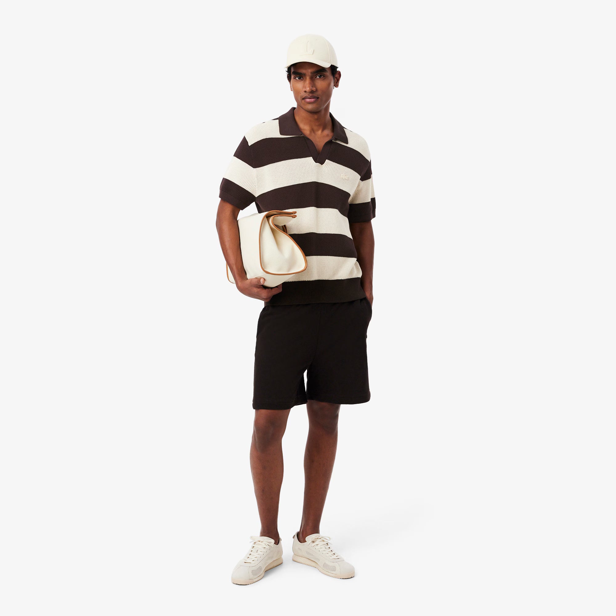 Maglione da golf con collo a polo a maniche corte AH2561 4I9 LACOSTE 