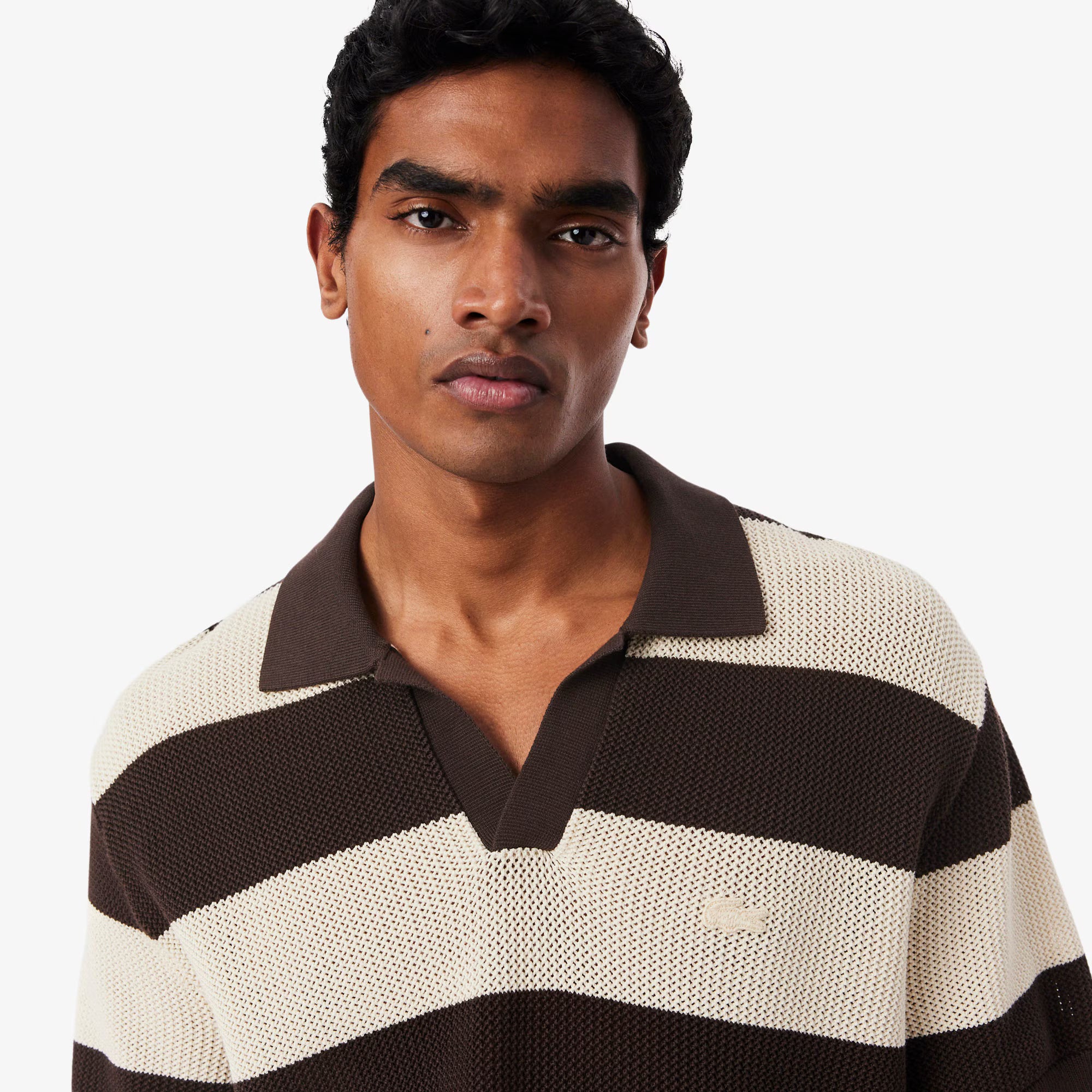 Maglione da golf con collo a polo a maniche corte AH2561 4I9 LACOSTE 