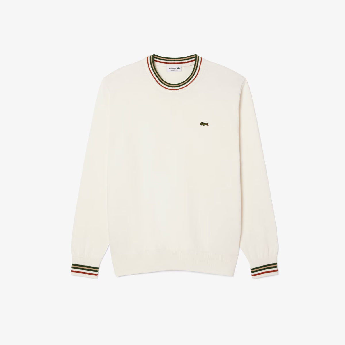Maglione in jersey di cotone a righe AH5158 X0N LACOSTE 