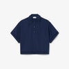 Polo oversize in twill fluido