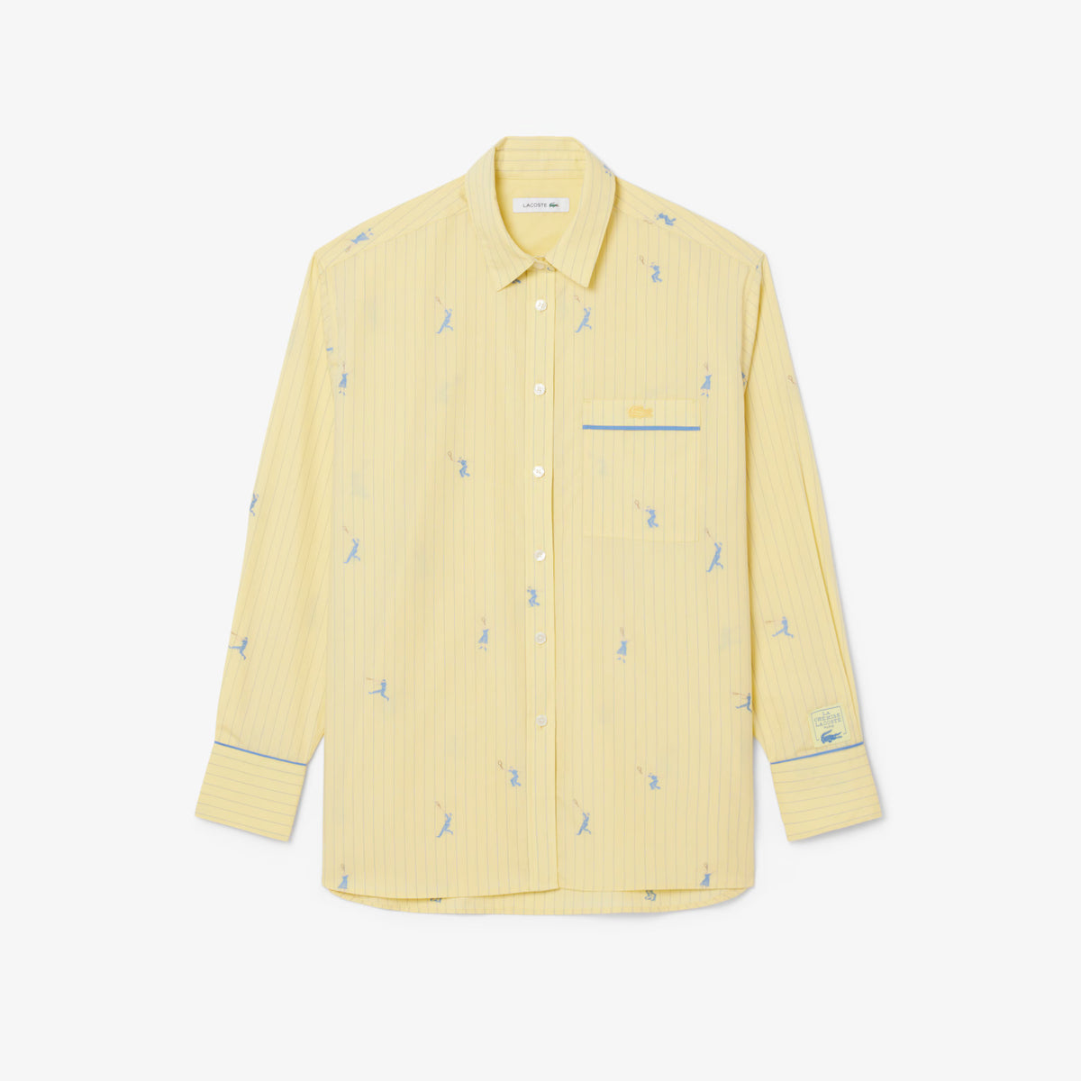 Camicia oversize con motivi jacquard CF0586 2IA LACOSTE 