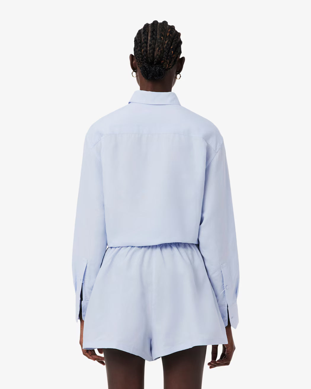 Camicia oversize in misto lino CF1429 J2G LACOSTE 