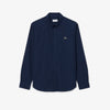 Camicia regular fit in popeline elasticizzato