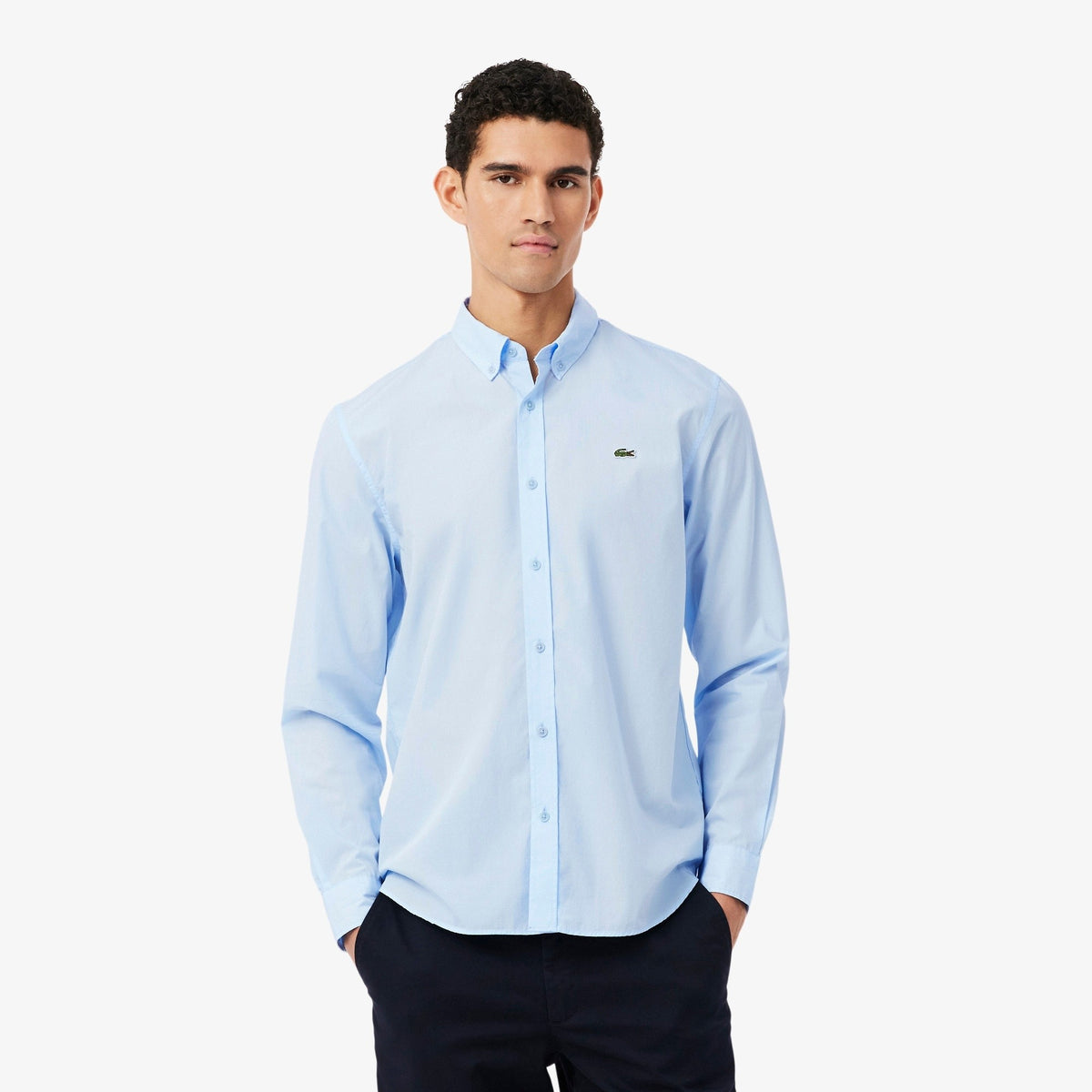 Camicia regular fit in popeline elasticizzato CH2316 T01 LACOSTE 