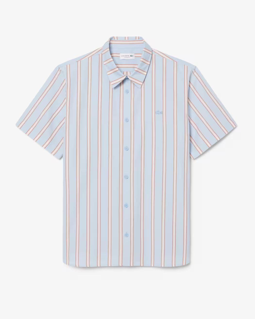 Camicia regular fit in popeline a righe CH2344 ZWV LACOSTE 