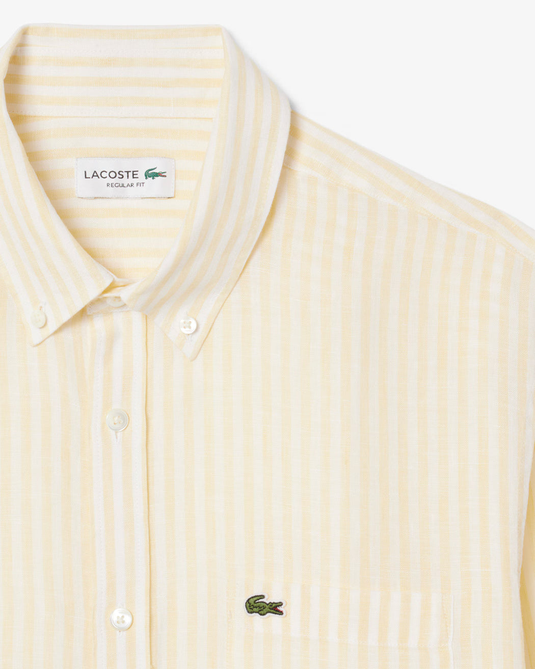 Camicia di lino a righe regular fit CH6985 2AI LACOSTE 