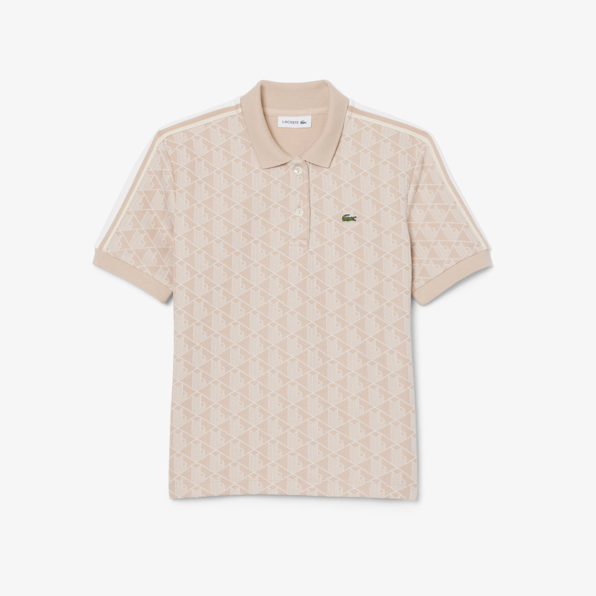 Polo slim fit in jacquard con monogramma DF3364 8GI LACOSTE 