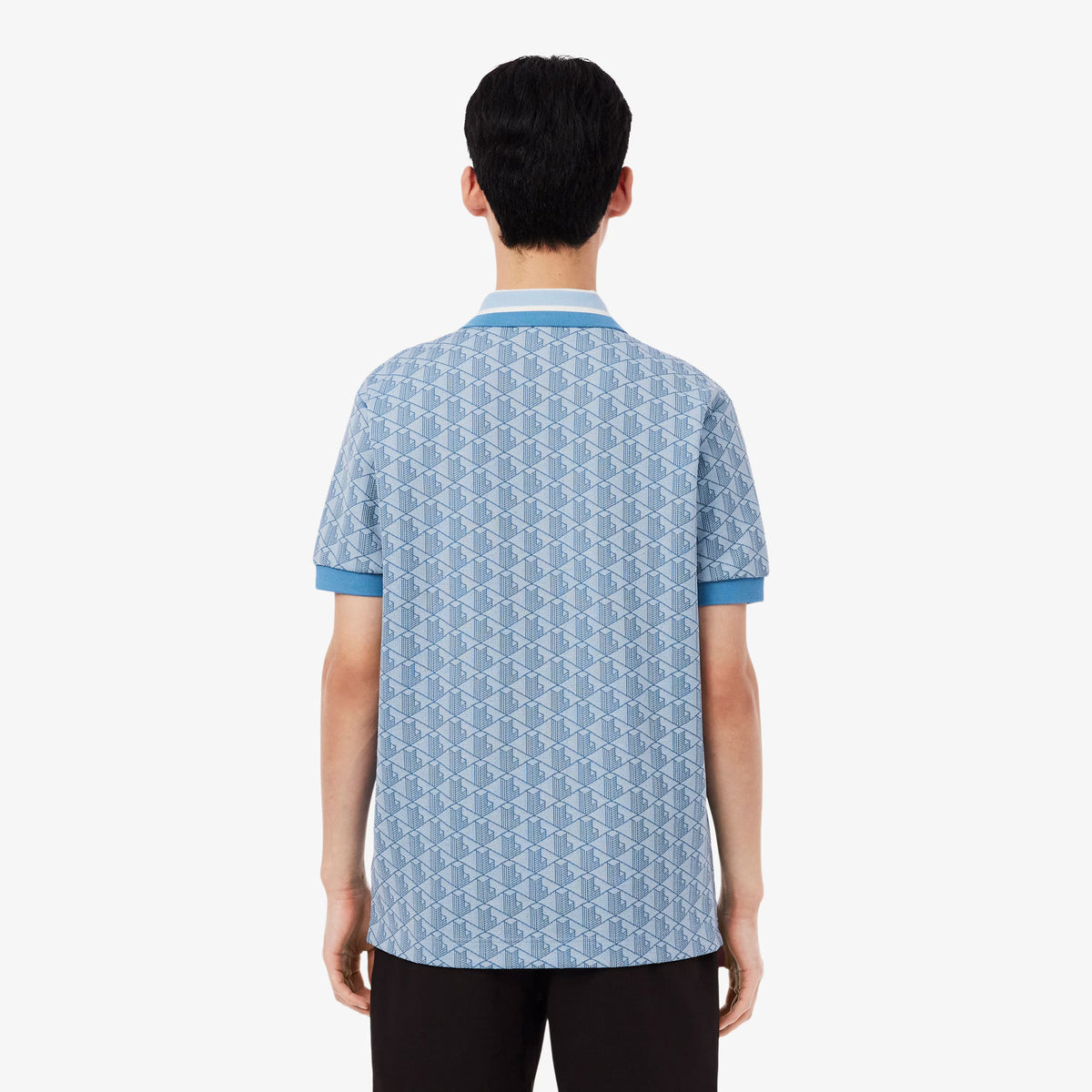 Polo dal taglio classico in jacquard con monogramma DH1417 1QI LACOSTE 