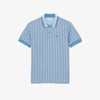 Polo dal taglio classico in jacquard con monogramma