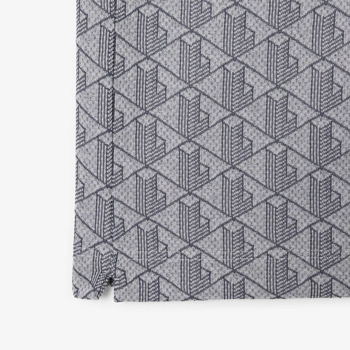 Polo dal taglio classico in jacquard con monogramma DH1417 41I LACOSTE 