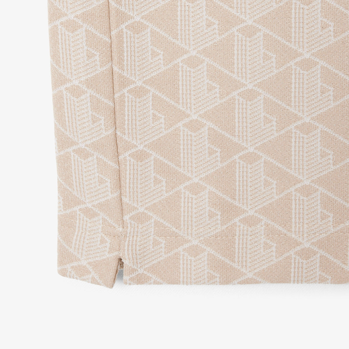 Polo dal taglio classico in jacquard con monogramma DH1417 8GI LACOSTE 