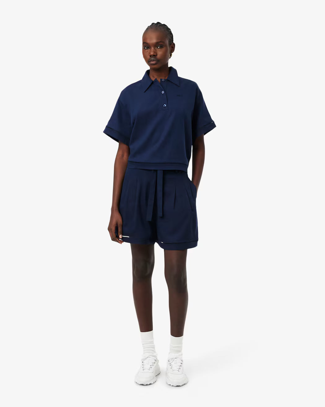 Bermuda oversize in misto lino fluido FF1026 166 LACOSTE 