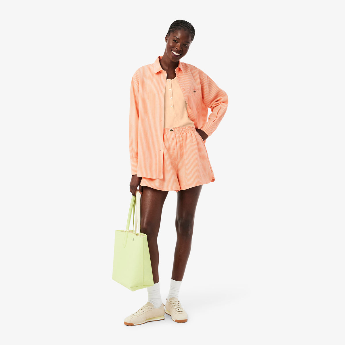 Shorts oversize in misto lino FF1428 4HI LACOSTE 
