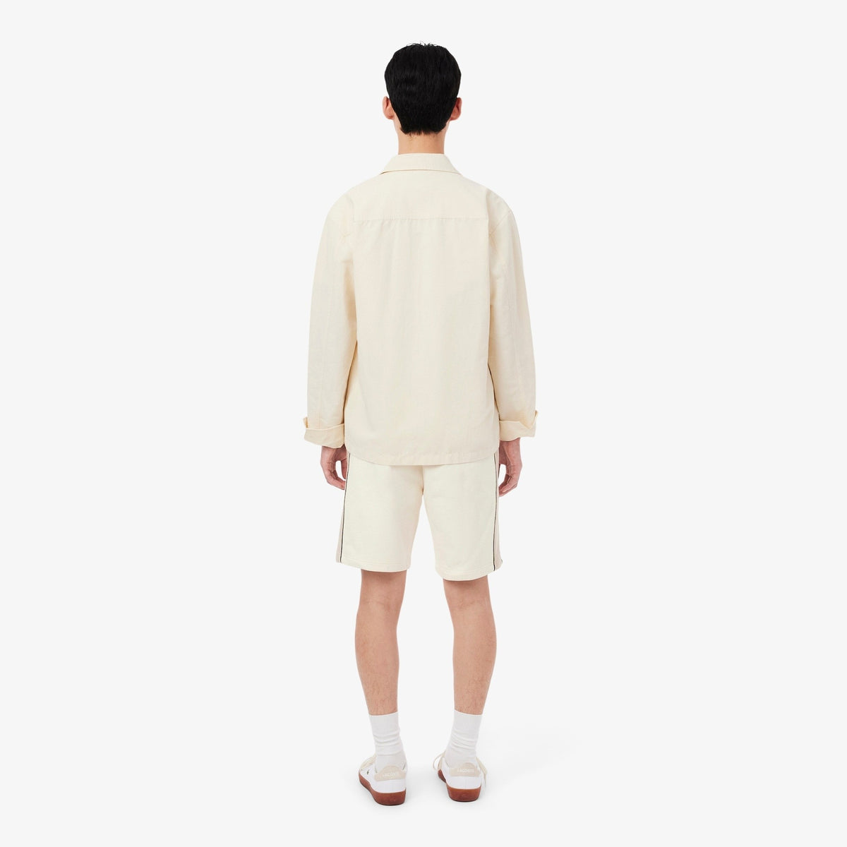 Shorts in tessuto felpato regular fit color block GH0893 3RR LACOSTE 