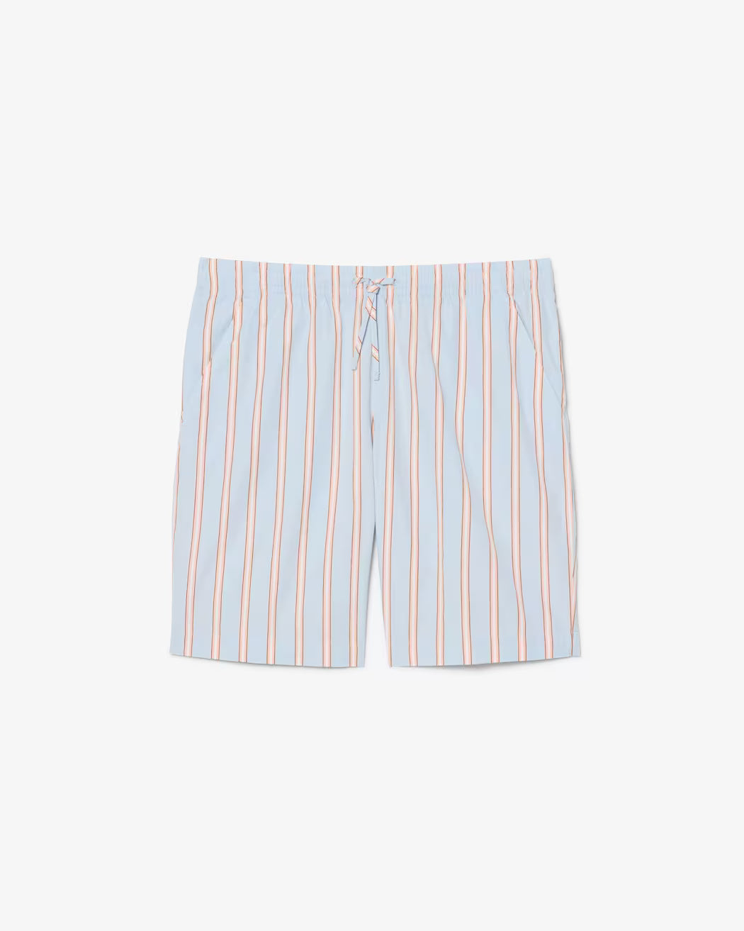 Shorts in popeline di cotone a righe GH1986 ZWV LACOSTE 