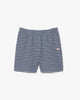 Regular fit striped cotton shorts