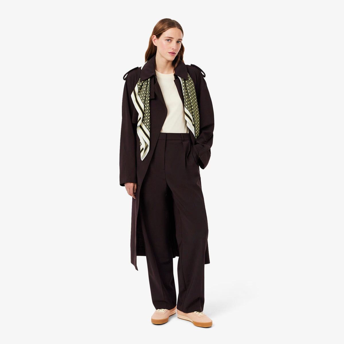 Pantaloni oversize in misto lana HF0245 3LA LACOSTE 