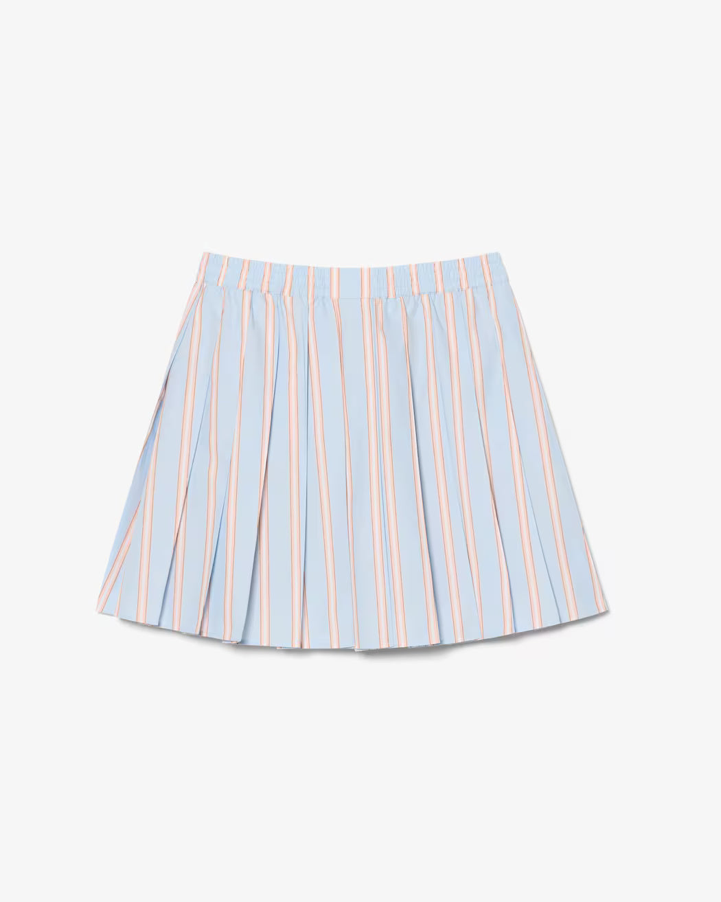 Gonna corta in popeline a pieghe rigate JF0250 48C LACOSTE 