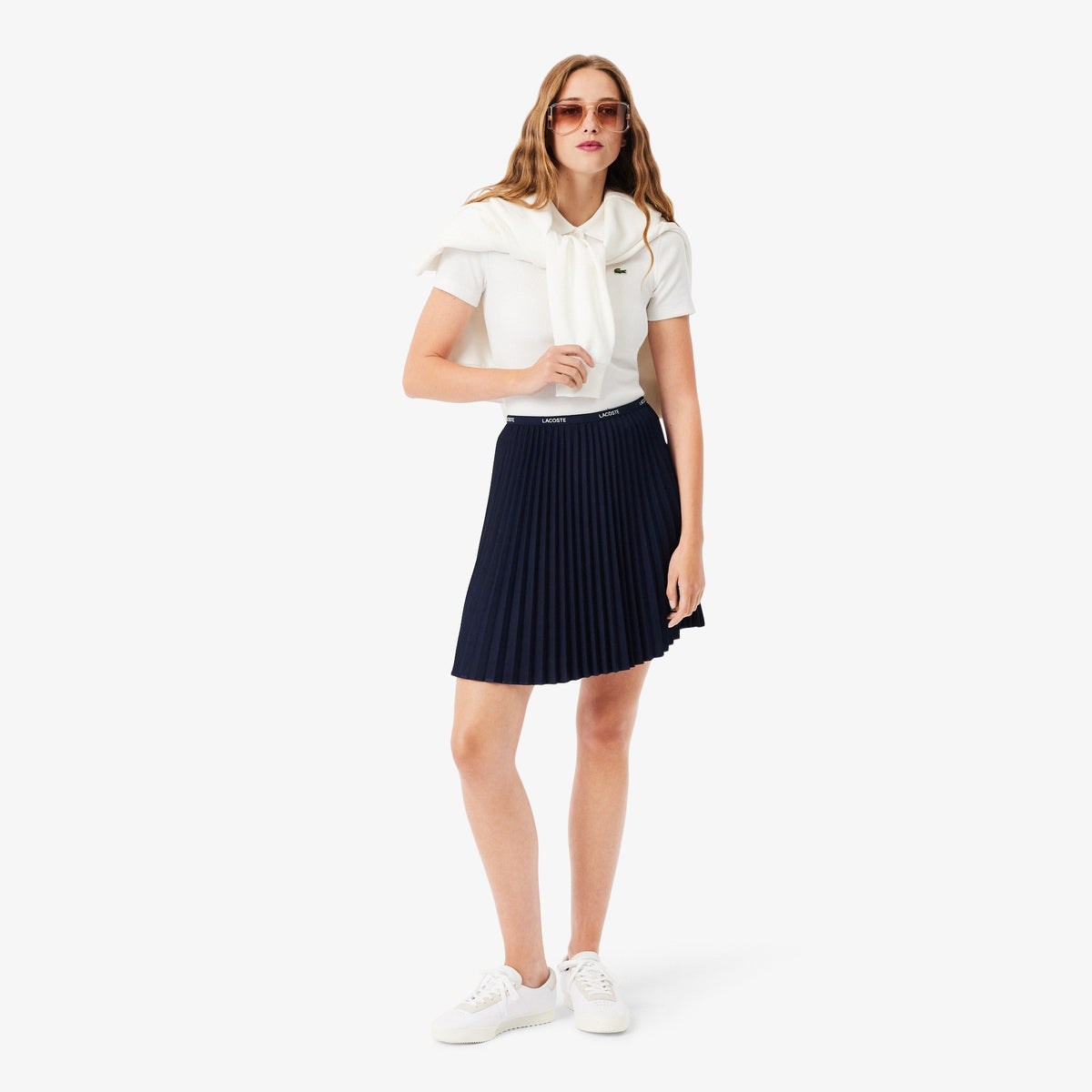 Gonna corta a pieghe JF1403 166 LACOSTE 
