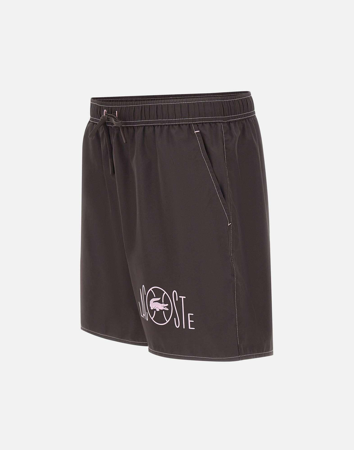 Boxer mare midi con monogramma stampato MH1887 3LA LACOSTE 