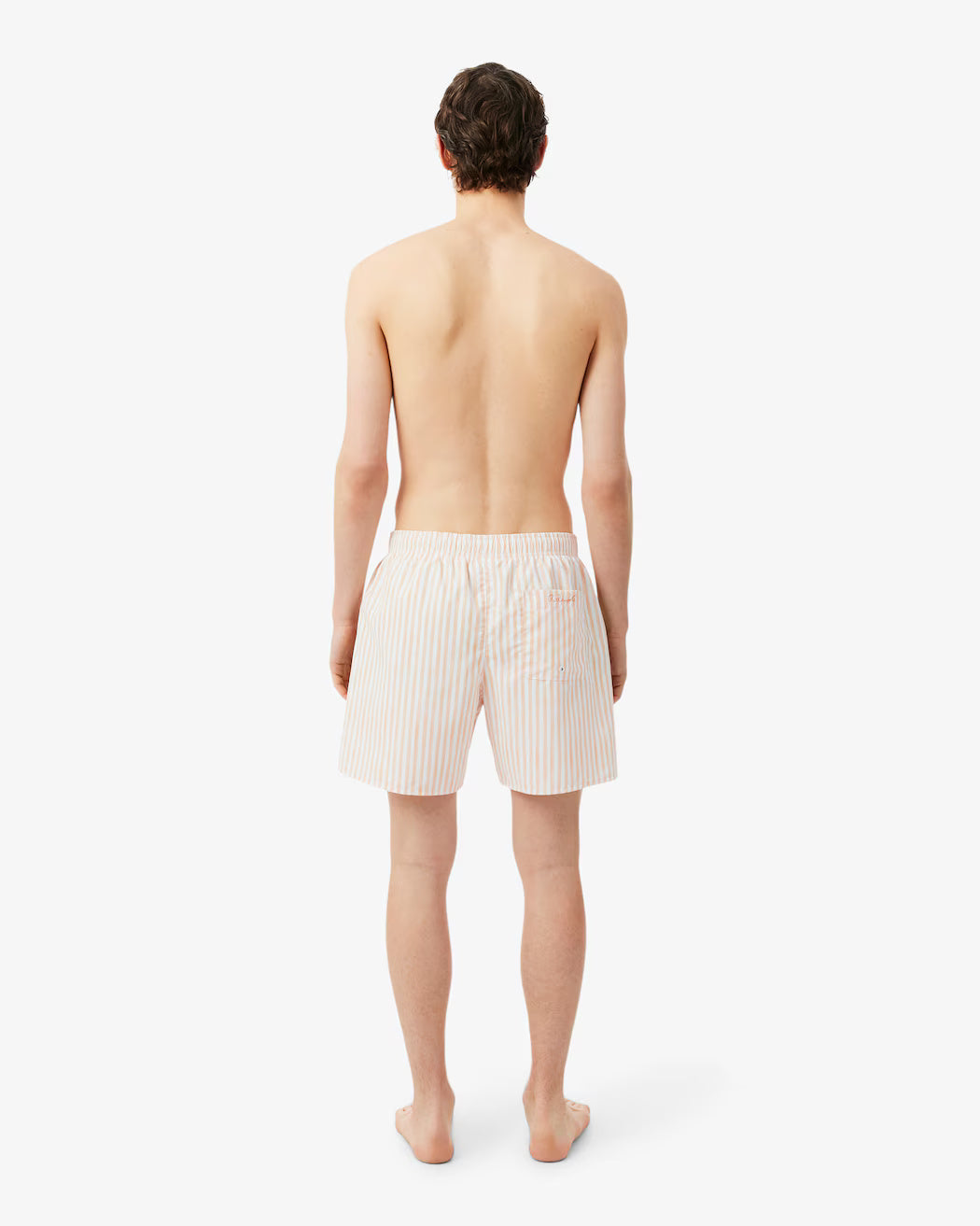 Boxer mare a righe di media lunghezza MH1901 49T LACOSTE 