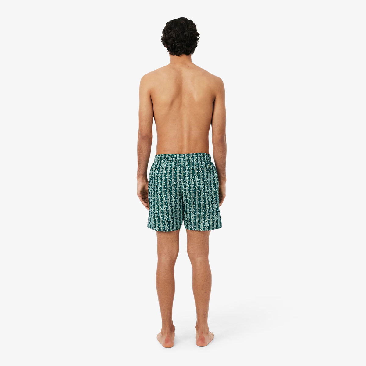 Boxer mare midi con stampa con monogramma MH9086 D1R LACOSTE 