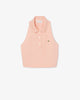 Sleeveless piqué polo shirt