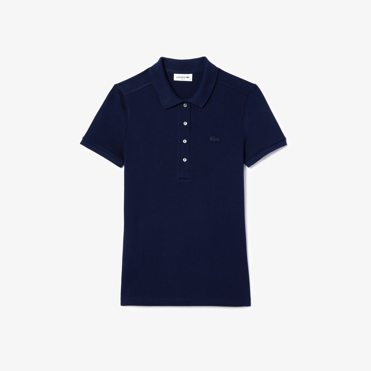 Polo da donna in piqué di cotone stretch Lacoste slim fit PF5462 166 LACOSTE 