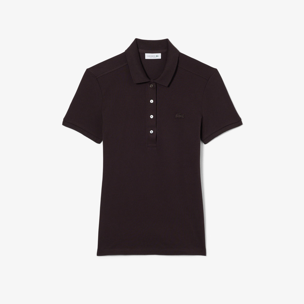 Polo da donna in piqué di cotone stretch Lacoste slim fit PF5462 3LA LACOSTE 