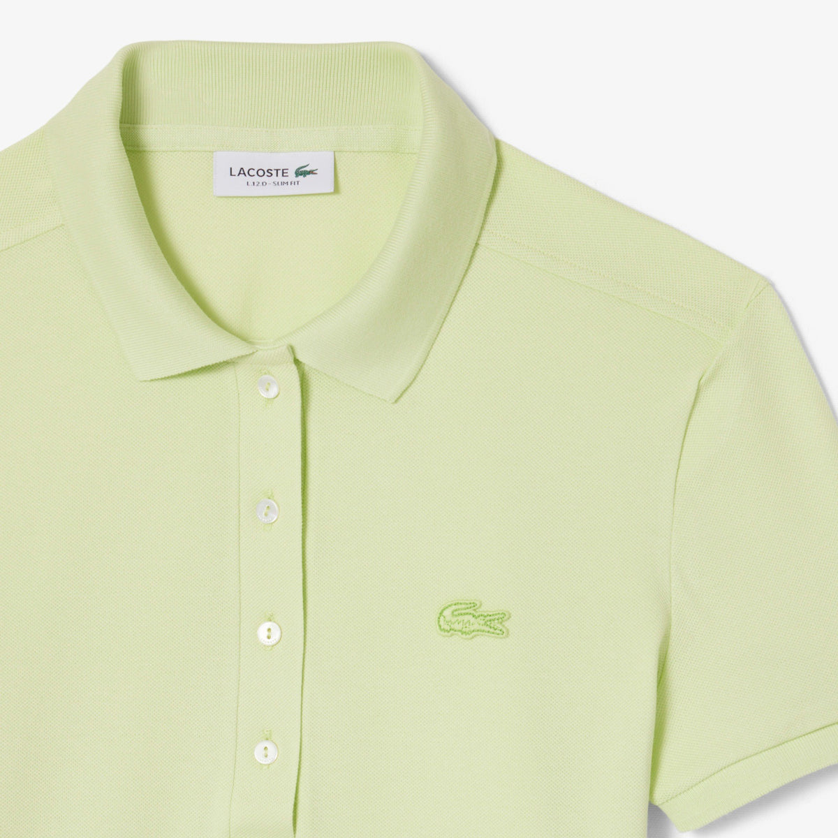 Polo da donna in piqué di cotone stretch Lacoste slim fit PF5462 BIC LACOSTE 