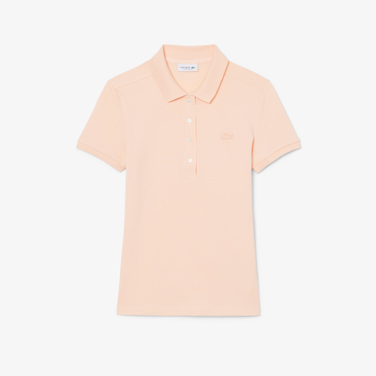 Polo da donna in piqué di cotone stretch Lacoste slim fit PF5462 BIG LACOSTE 