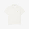Classic fit cotton-linen polo shirt