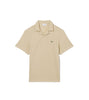 Classic fit cotton-linen polo shirt