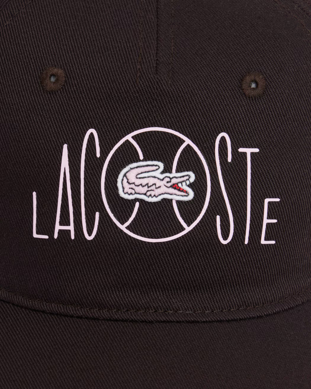 Cappellino in twill di cotone con stampa RK1928 3LA LACOSTE 
