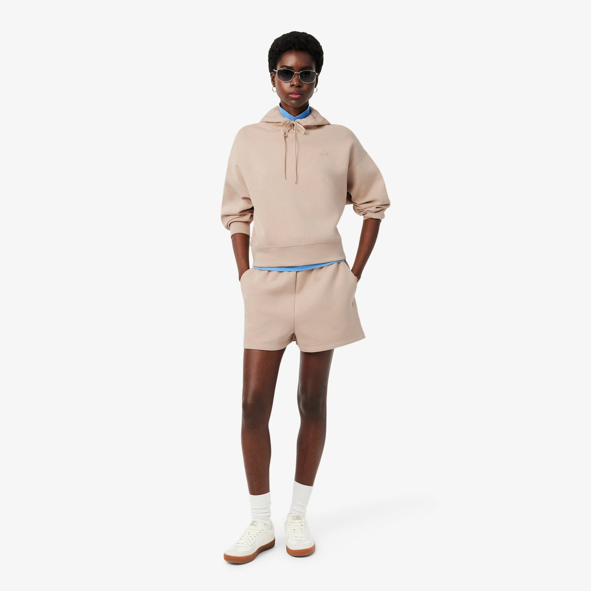 Felpa oversize con cappuccio regolabile SF0048 X6F LACOSTE 