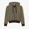 Jacquard hoodie with monogram
