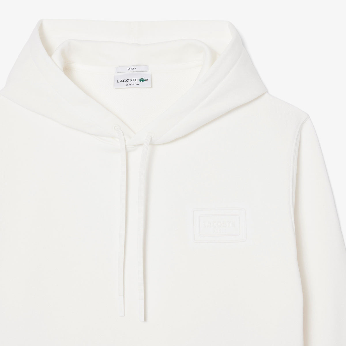 Felpa con cappuccio con marchio in rilievo SH0785 70V LACOSTE 