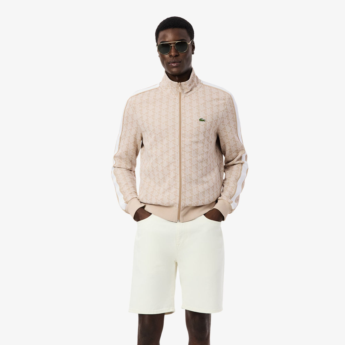 Giacca della tuta in jacquard con zip Paris SH1368 8GI LACOSTE 