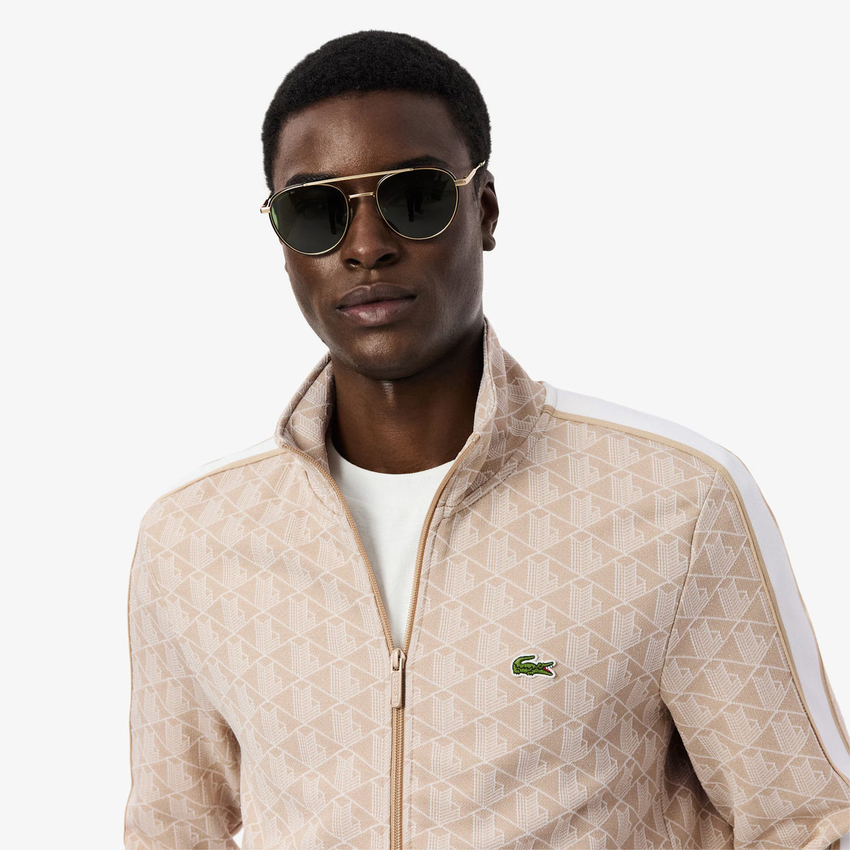 Giacca della tuta in jacquard con zip Paris SH1368 8GI LACOSTE 