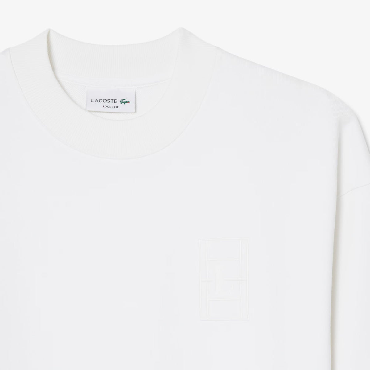 Felpa in pile ricamata SH1682 001 LACOSTE 