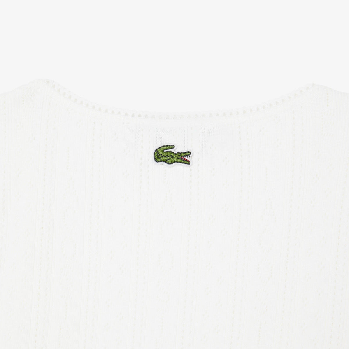 Canotta slim fit Pointelle in maglia di cotone TF5279 70V LACOSTE 