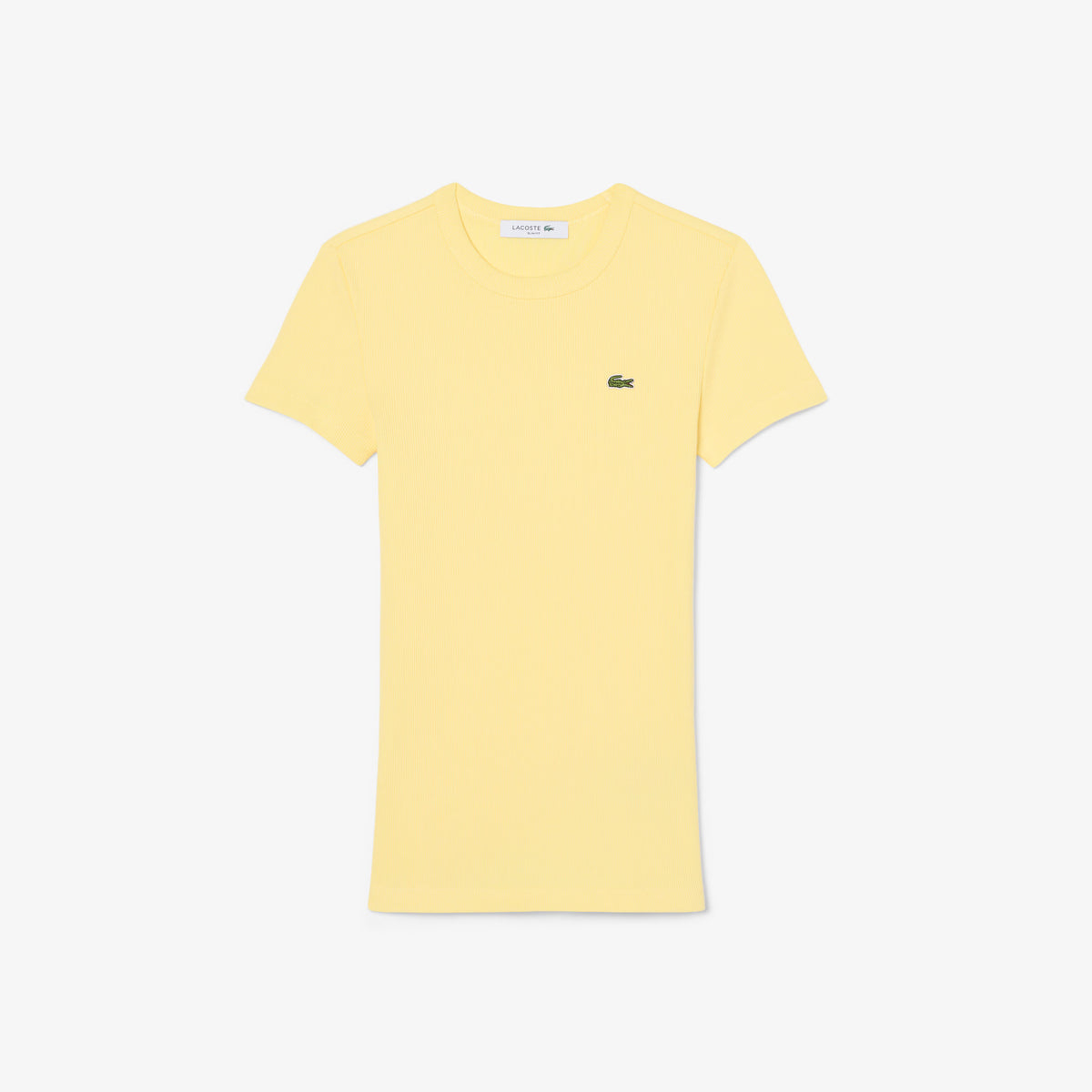 T-shirt in cotone a costine slim fit TF5538 107 LACOSTE 