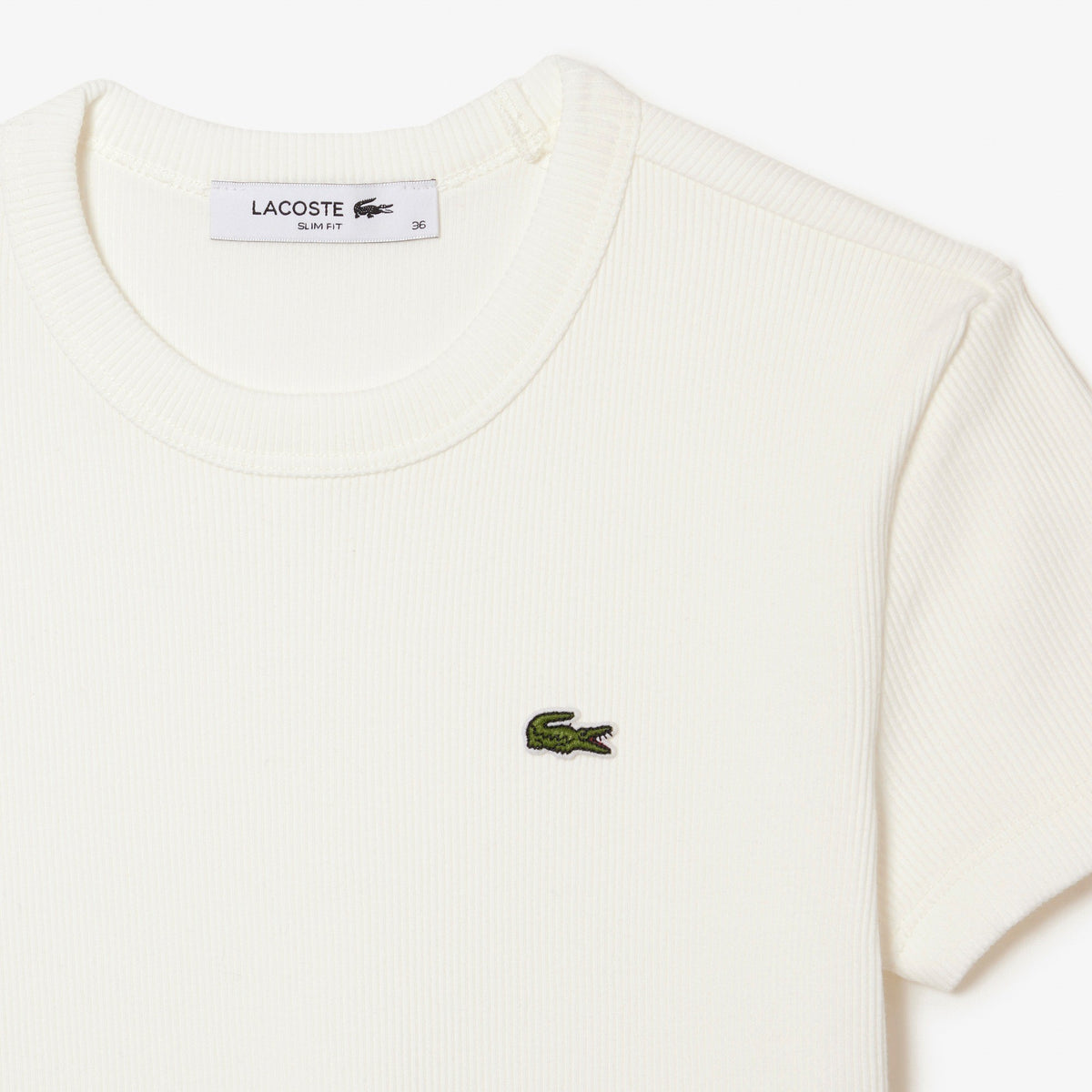 T-shirt in cotone a costine slim fit TF5538 70V LACOSTE 