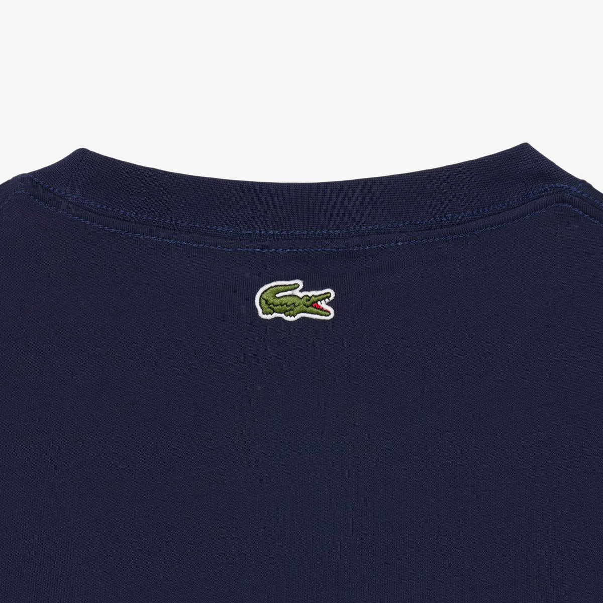 T-shirt in jersey con marchio goffrato TH0753 166 LACOSTE 