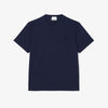 T-shirt in jersey con marchio goffrato