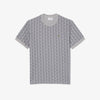 T-shirt slim fit con monogramma jacquard
