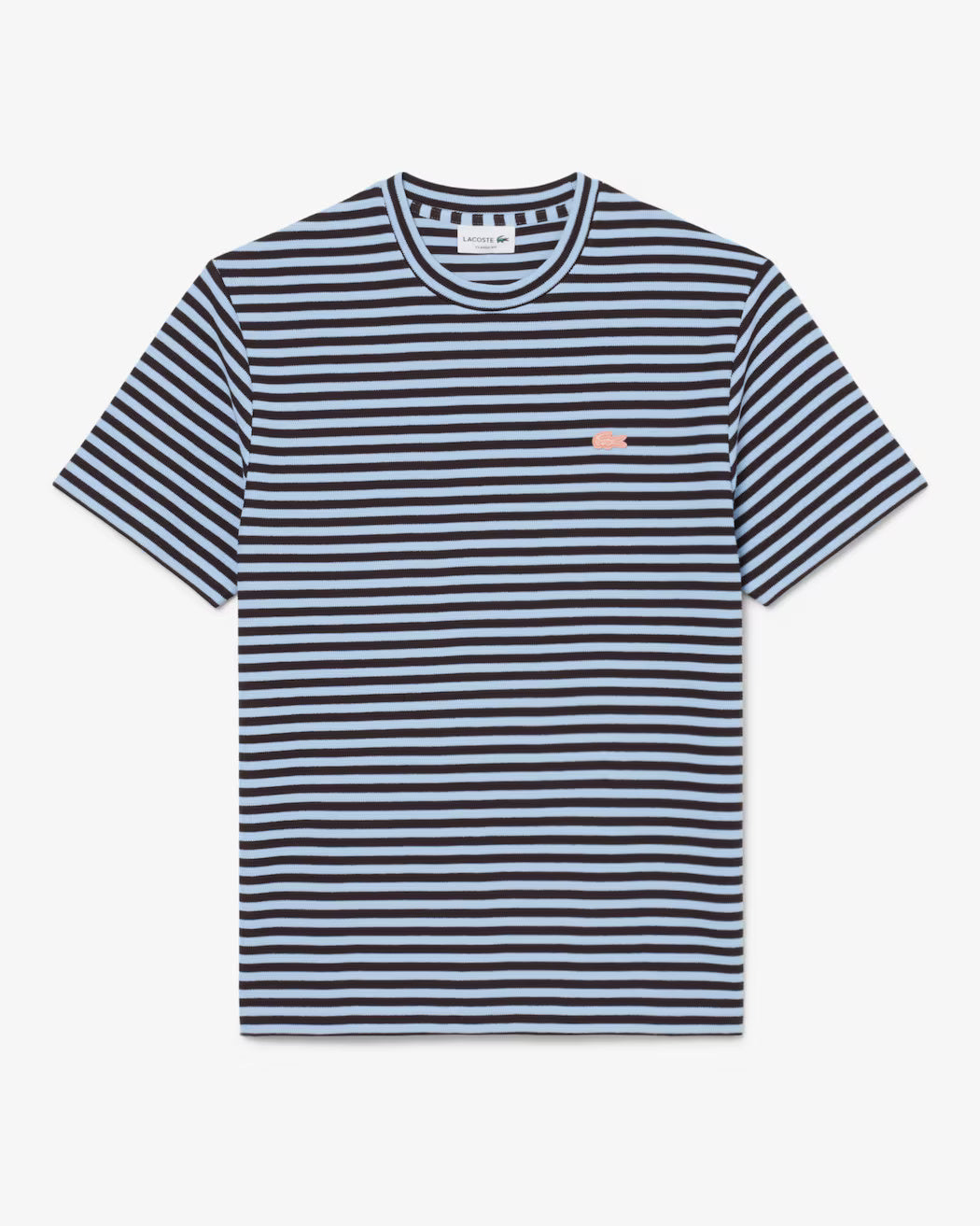 T-shirt in cotone testurizzato a righe TH2193 4I3 LACOSTE 