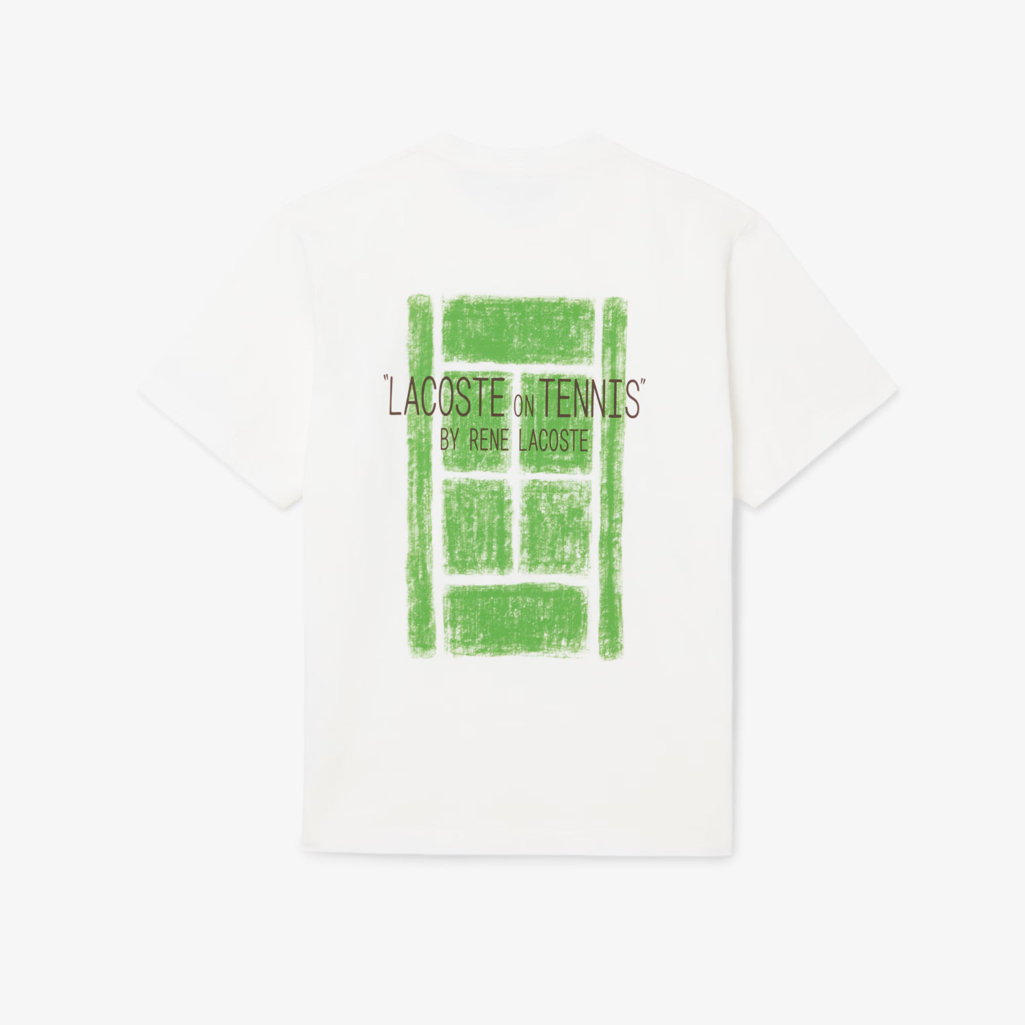 T-shirt in cotone con stampa TH2197 70V LACOSTE 