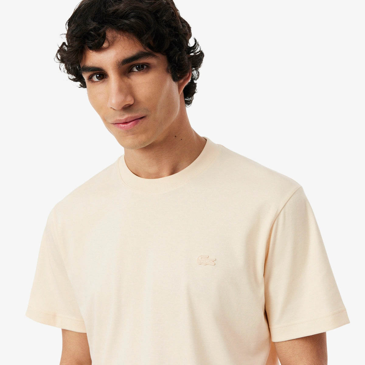 T-shirt con ricamo caratteristico TH5931 056 LACOSTE 